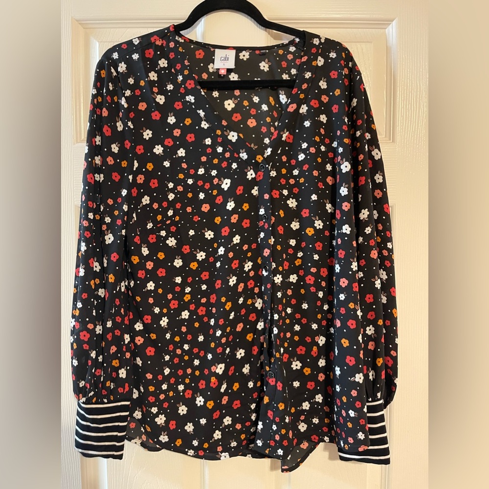 Slowly floral button down dress shirt.